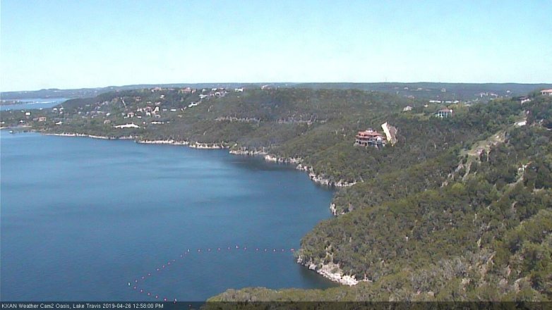 Lake Travis webcam, April 26, 2019 12:00 PM CT