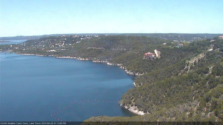Lake Travis webcam, April 26, 2019 12:15 PM CT
