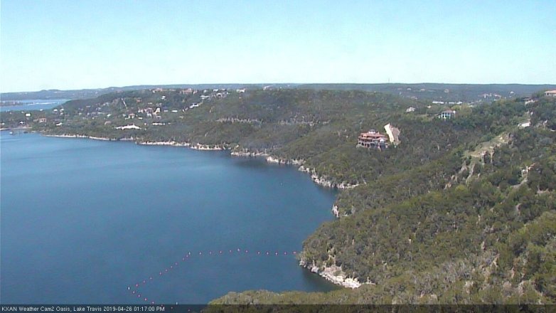 Lake Travis webcam, April 26, 2019 12:20 PM CT