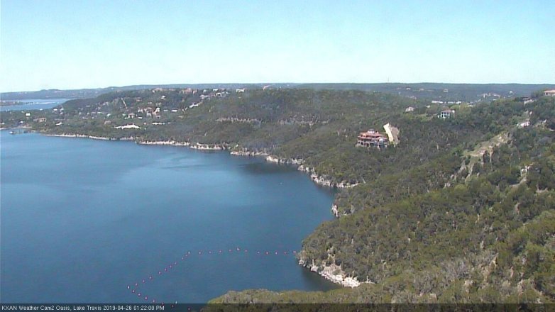 Lake Travis webcam, April 26, 2019 12:25 PM CT