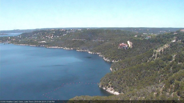 Lake Travis webcam, April 26, 2019 12:30 PM CT