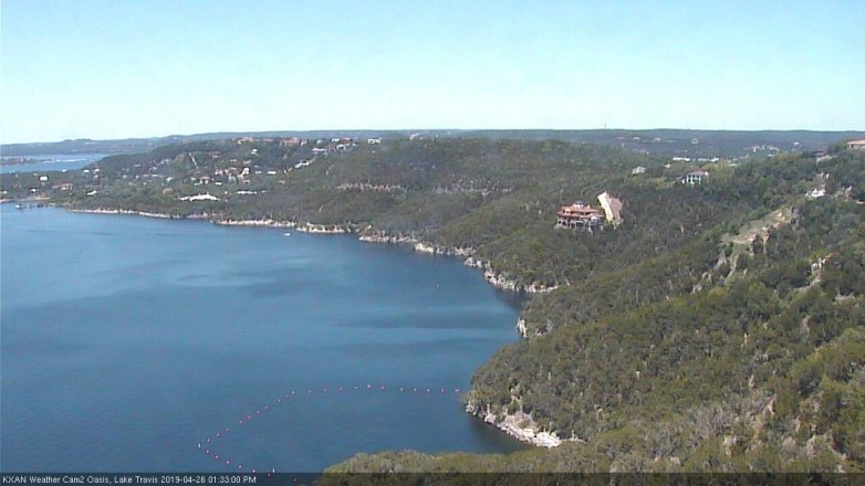 Lake Travis webcam, April 26, 2019 12:35 PM CT