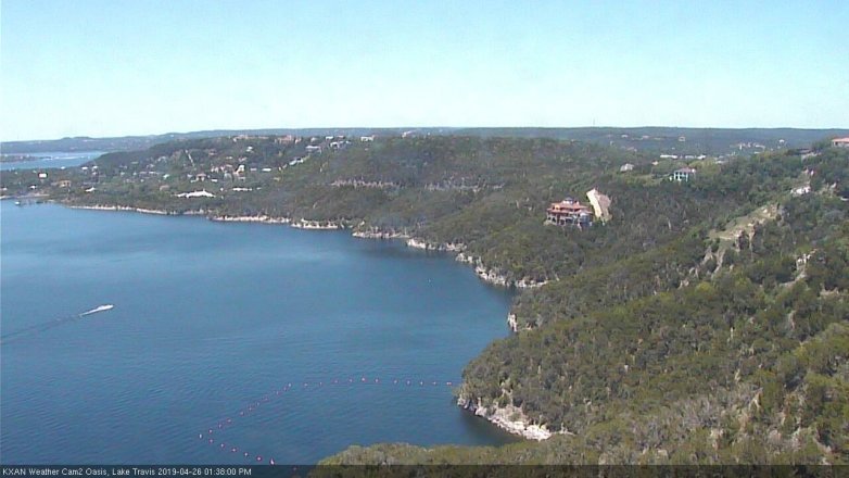Lake Travis webcam, April 26, 2019 12:40 PM CT
