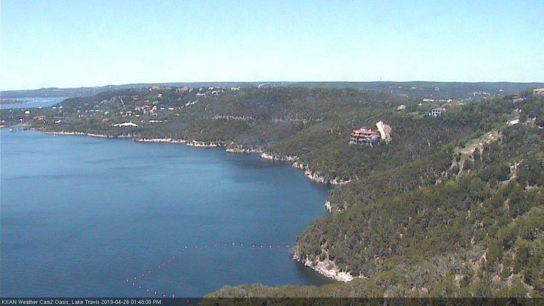 Lake Travis webcam, April 26, 2019 12:50 PM CT