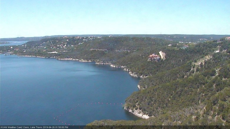 Lake Travis webcam, April 26, 2019 1:00 PM CT