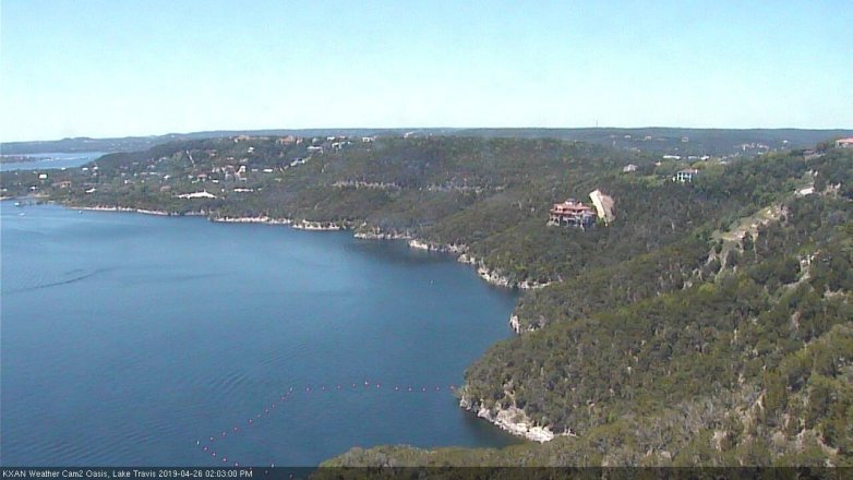 Lake Travis webcam, April 26, 2019 1:05 PM CT