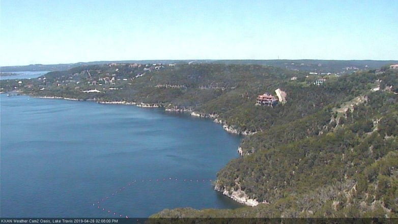 Lake Travis webcam, April 26, 2019 1:10 PM CT