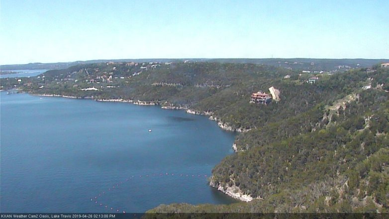 Lake Travis webcam, April 26, 2019 1:15 PM CT