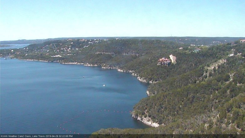 Lake Travis webcam, April 26, 2019 1:25 PM CT