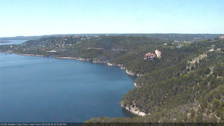 Lake Travis webcam, April 26, 2019 1:55 PM CT