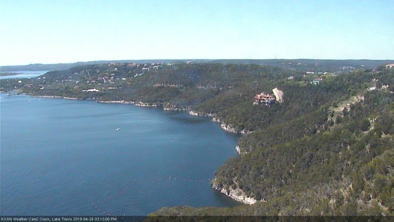 Lake Travis webcam, April 26, 2019 2:15 PM CT