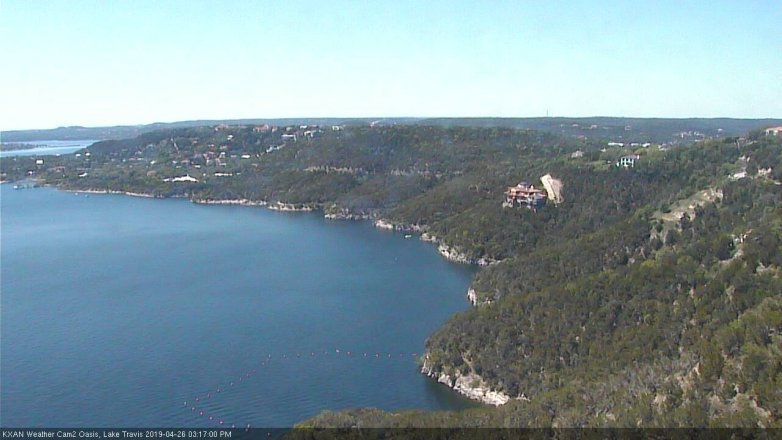 Lake Travis webcam, April 26, 2019 2:20 PM CT