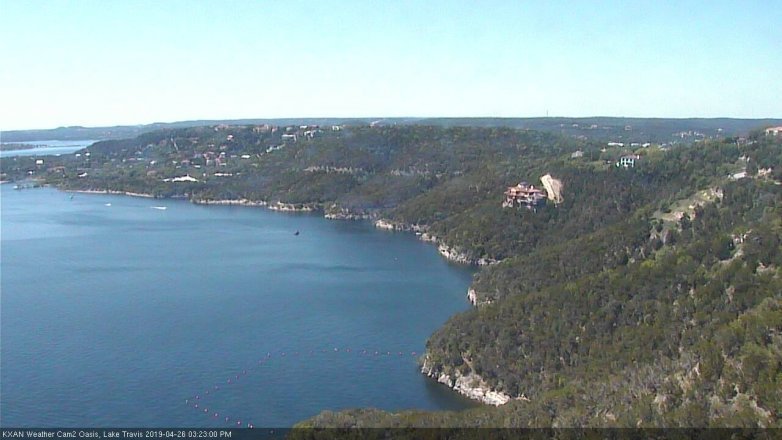Lake Travis webcam, April 26, 2019 2:25 PM CT