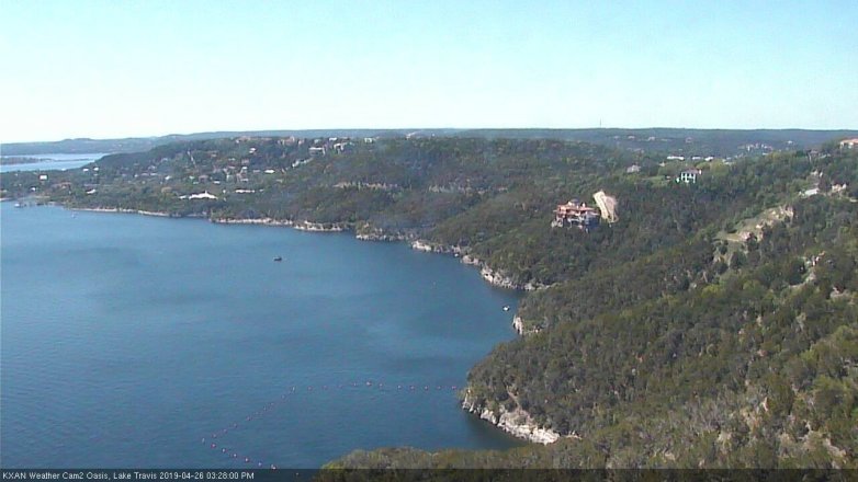 Lake Travis webcam, April 26, 2019 2:30 PM CT
