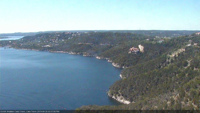 Lake Travis webcam, April 26, 2019 2:40 PM CT