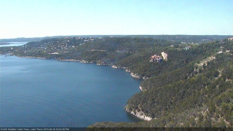 Lake Travis webcam, April 26, 2019 2:45 PM CT