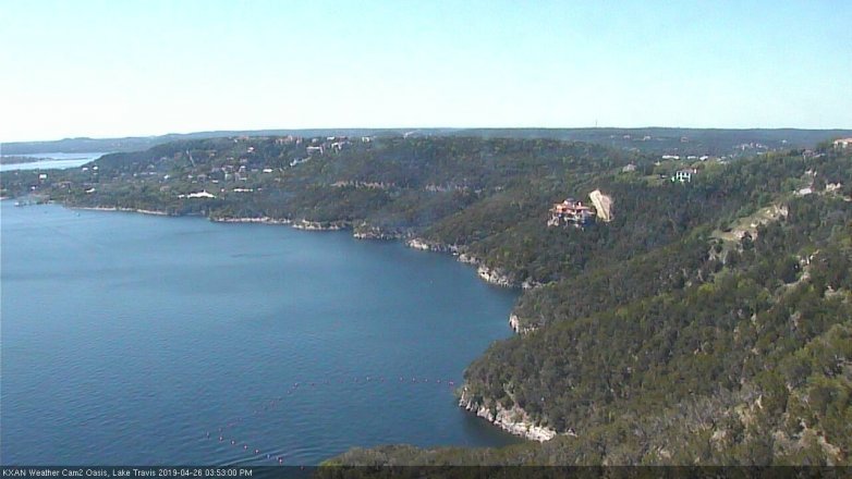 Lake Travis webcam, April 26, 2019 2:55 PM CT
