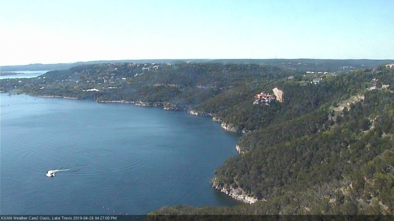 Lake Travis webcam, April 26, 2019 3:30 PM CT