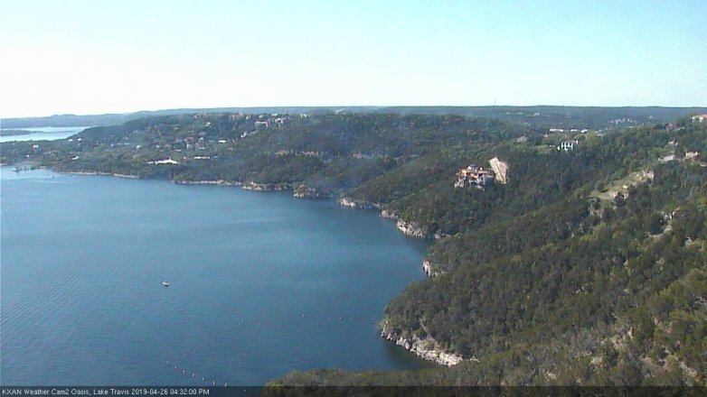 Lake Travis webcam, April 26, 2019 3:35 PM CT