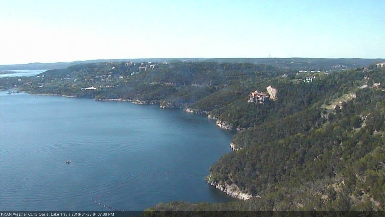 Lake Travis webcam, April 26, 2019 3:40 PM CT