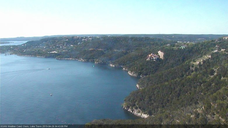 Lake Travis webcam, April 26, 2019 3:45 PM CT
