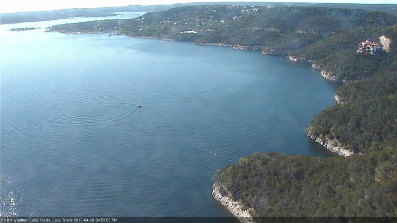 Lake Travis webcam, April 26, 2019 3:55 PM CT