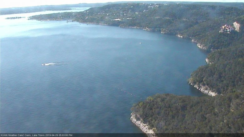 Lake Travis webcam, April 26, 2019 4:05 PM CT