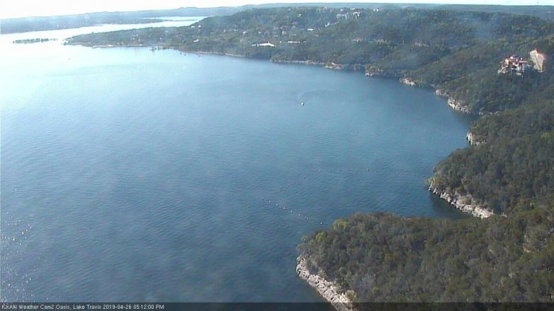 Lake Travis webcam, April 26, 2019 4:15 PM CT