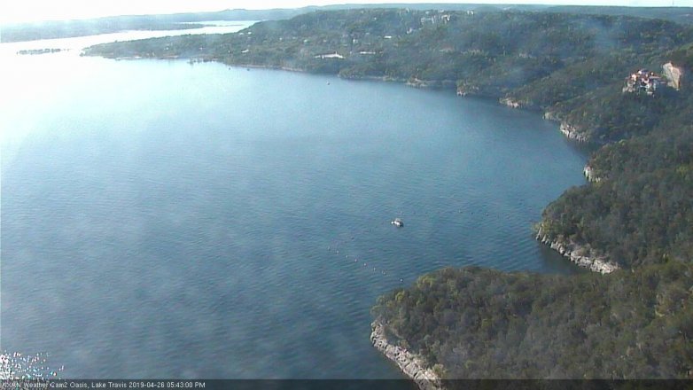 Lake Travis webcam, April 26, 2019 4:45 PM CT