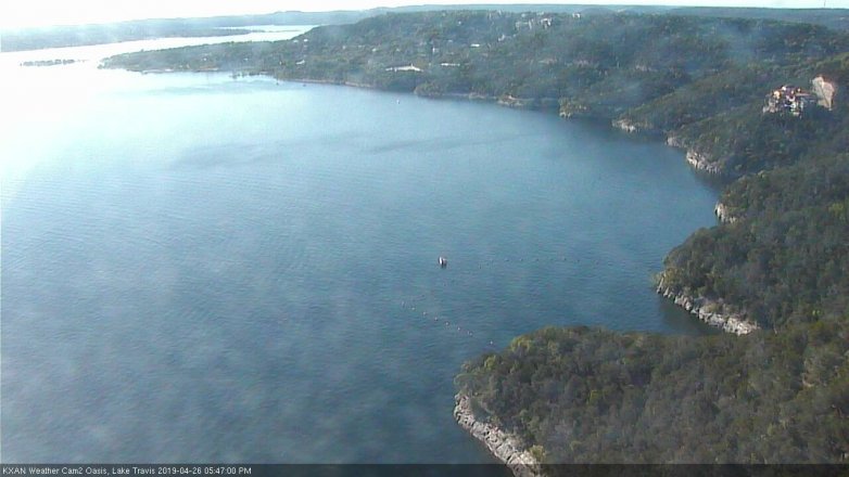 Lake Travis webcam, April 26, 2019 4:50 PM CT