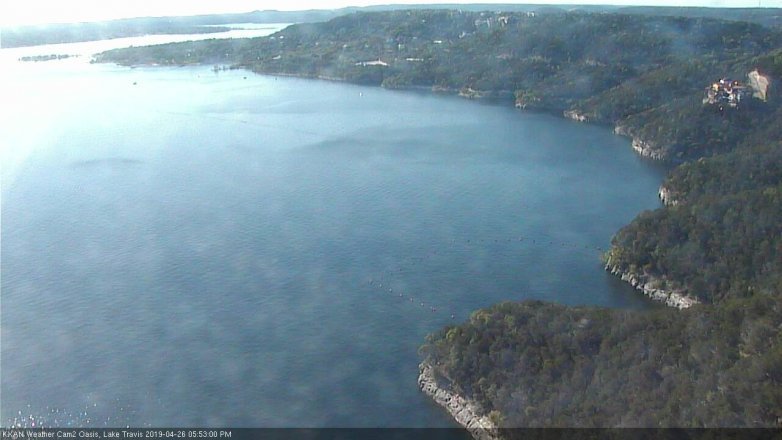 Lake Travis webcam, April 26, 2019 4:55 PM CT