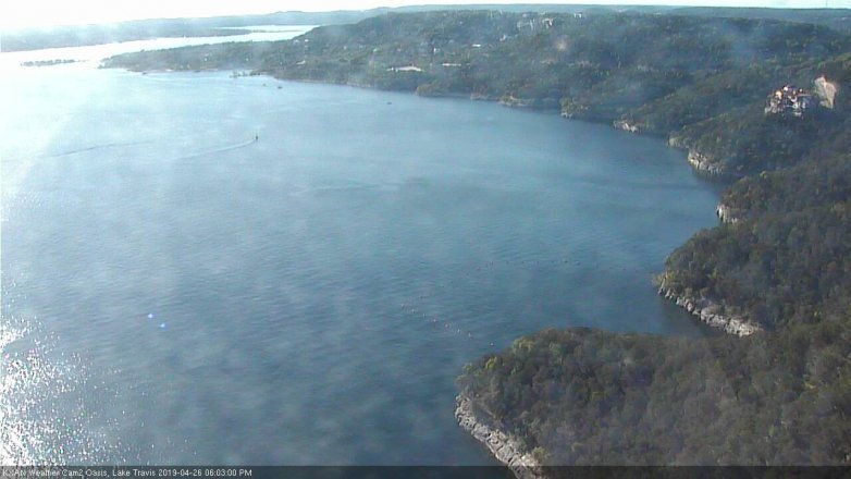 Lake Travis webcam, April 26, 2019 5:05 PM CT