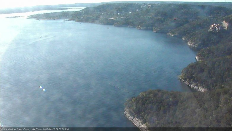 Lake Travis webcam, April 26, 2019 5:10 PM CT