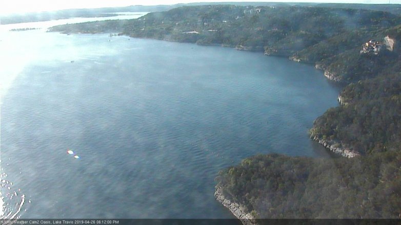 Lake Travis webcam, April 26, 2019 5:15 PM CT