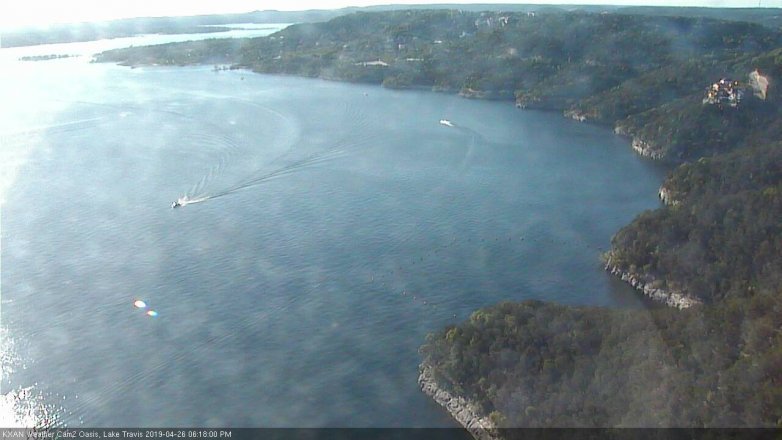 Lake Travis webcam, April 26, 2019 5:20 PM CT