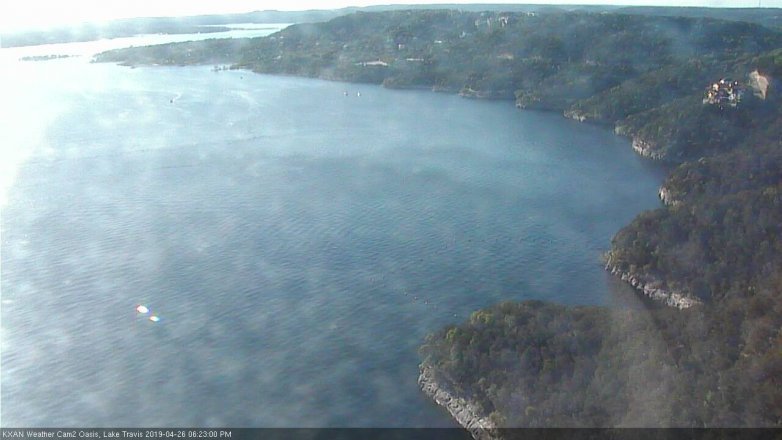 Lake Travis webcam, April 26, 2019 5:25 PM CT