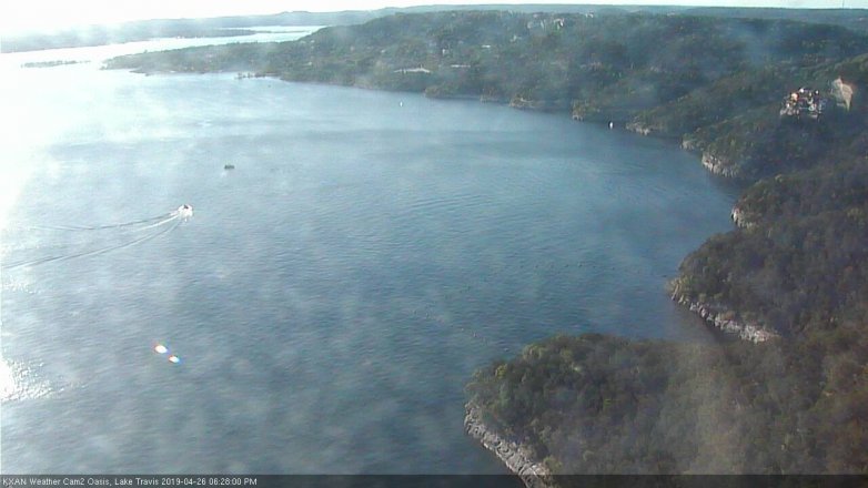Lake Travis webcam, April 26, 2019 5:30 PM CT