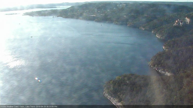 Lake Travis webcam, April 26, 2019 5:35 PM CT