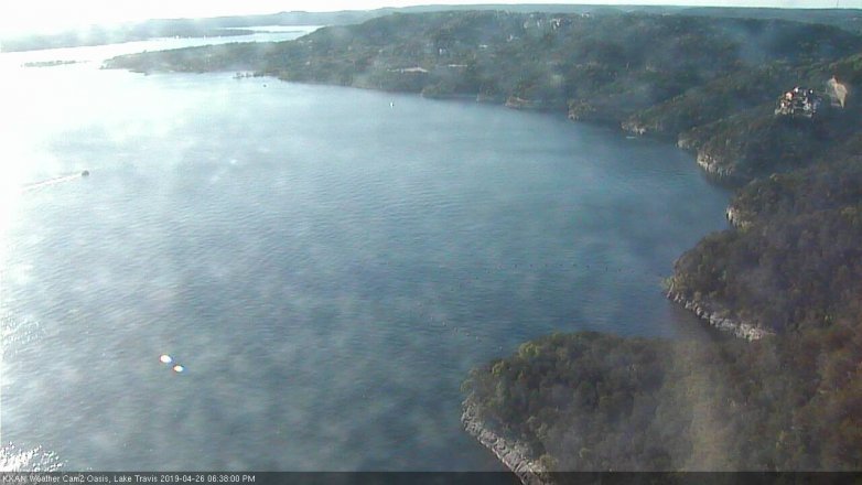 Lake Travis webcam, April 26, 2019 5:40 PM CT