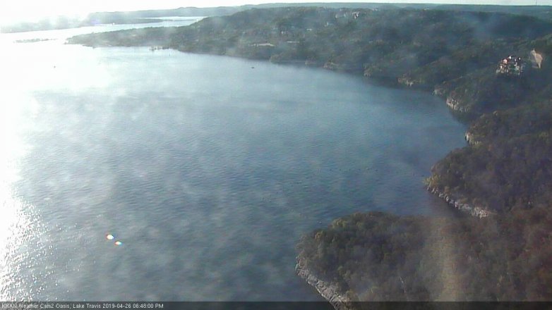 Lake Travis webcam, April 26, 2019 5:50 PM CT
