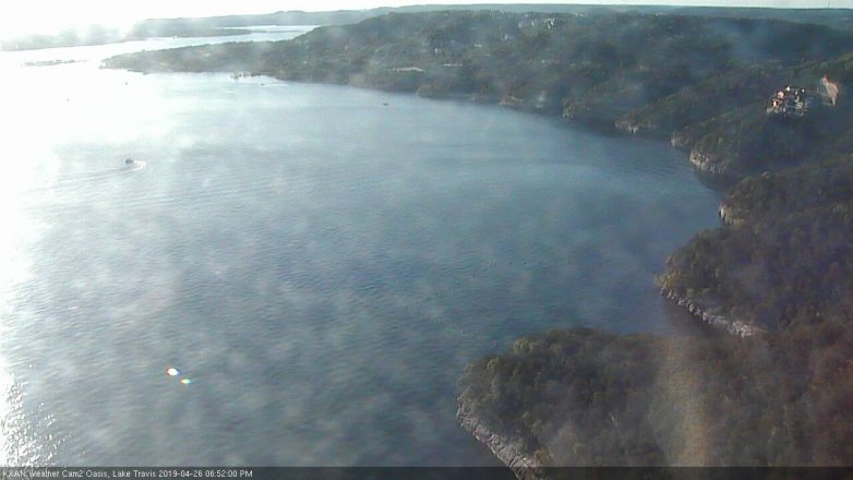 Lake Travis webcam, April 26, 2019 5:55 PM CT