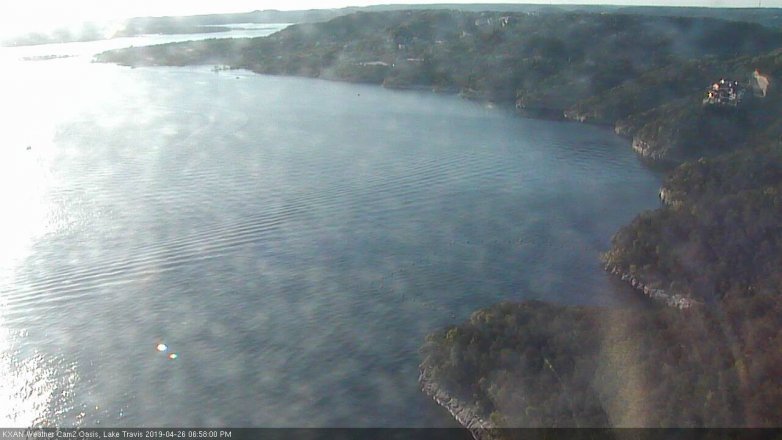 Lake Travis webcam, April 26, 2019 6:00 PM CT