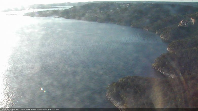 Lake Travis webcam, April 26, 2019 6:05 PM CT