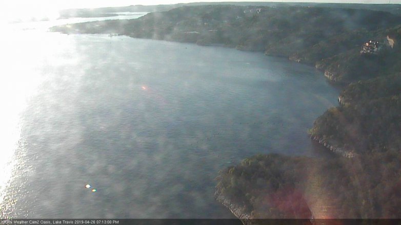 Lake Travis webcam, April 26, 2019 6:15 PM CT