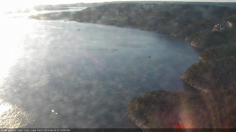 Lake Travis webcam, April 26, 2019 6:20 PM CT
