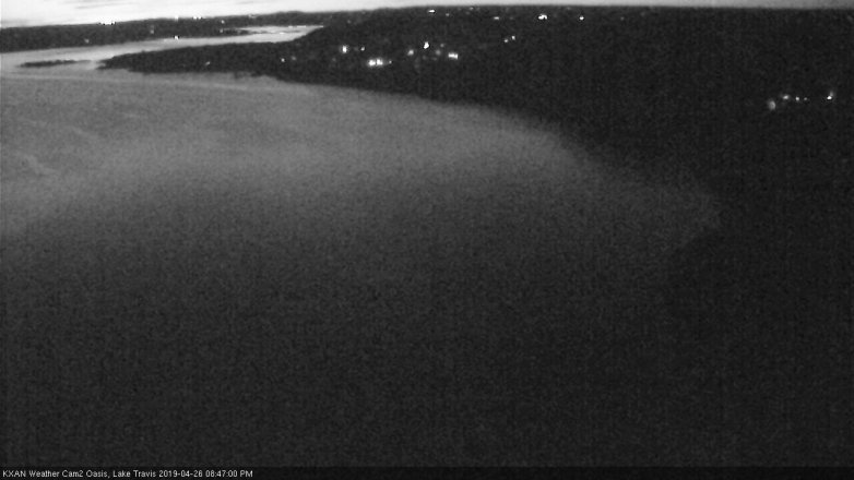 Lake Travis webcam, April 26, 2019 7:50 PM CT