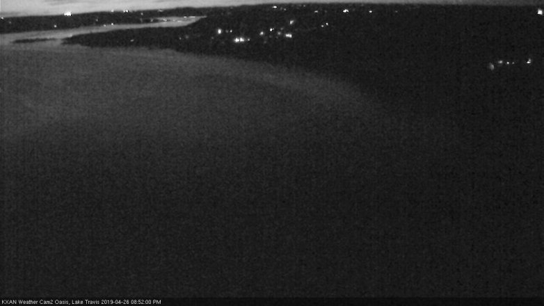 Lake Travis webcam, April 26, 2019 7:55 PM CT