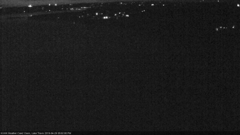 Lake Travis webcam, April 26, 2019 8:05 PM CT