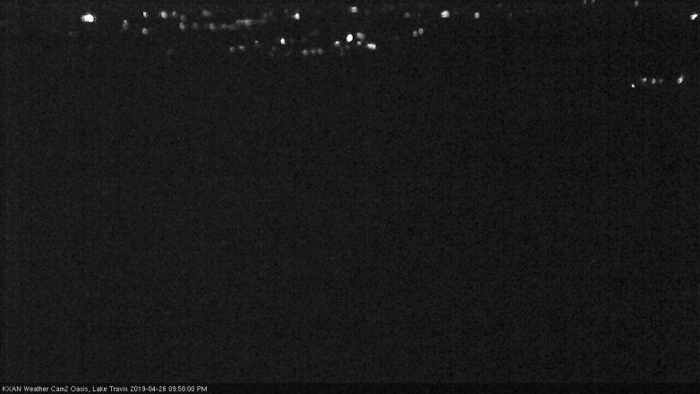 Lake Travis webcam, April 26, 2019 9:00 PM CT
