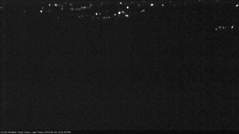 Lake Travis webcam, April 26, 2019 9:45 PM CT